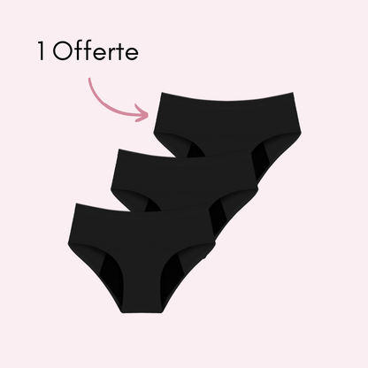 Culotte Menstruelle Ados Nina sans coutures (taille haute)