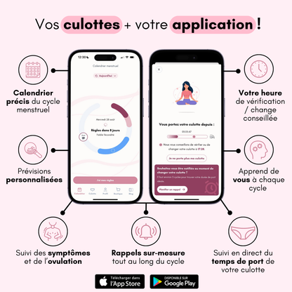 Culotte Menstruelle Ados Respirante Détachable Claire (Nouveauté)